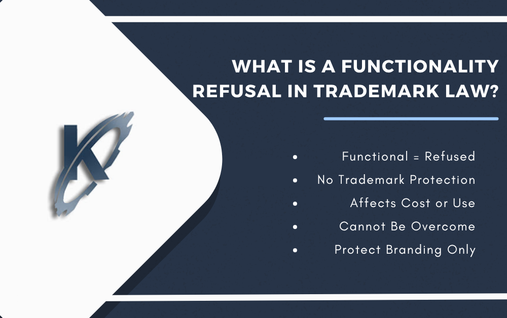 What is a functionality refusal in trademark law infographic